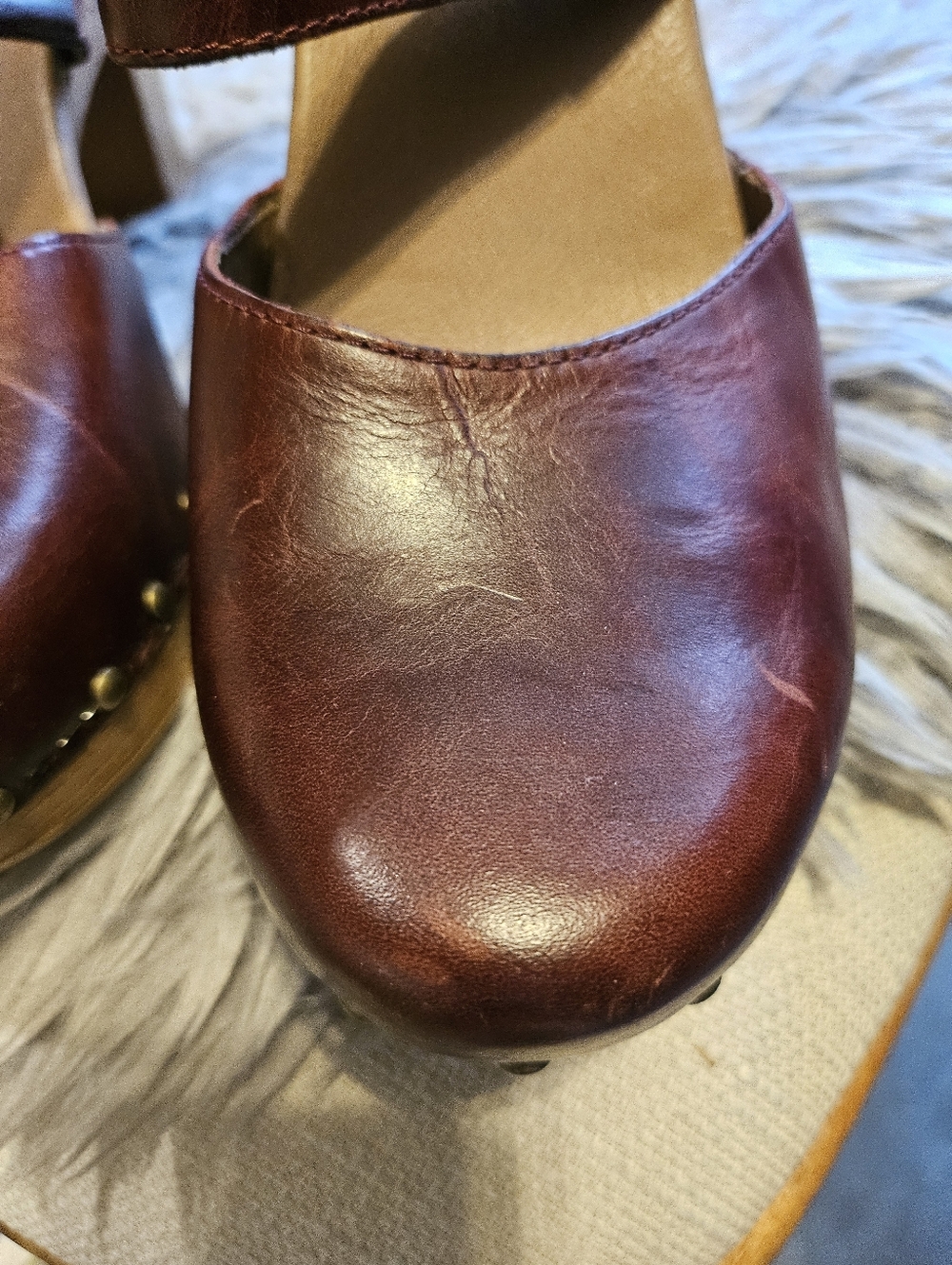 Dansko Dotty EU 40 US 10 Cherry Mary Jane Ankle Strap Heels Clogs Sandals - Picture 10 of 11